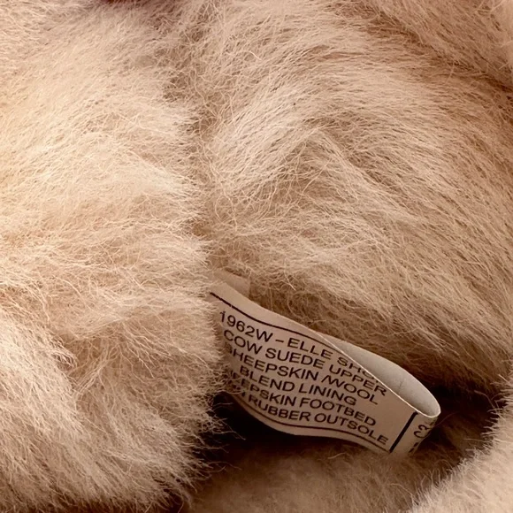 New BearPaw Elle Cognac Suede Sheep Skin Wool Mid Height Boots Women’s 8 - Picture 13 of 15